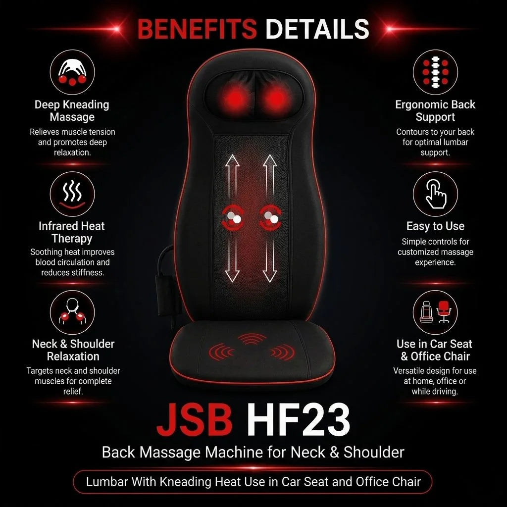 Benefits of Using Back Massage Machine for Neck & Shoulder