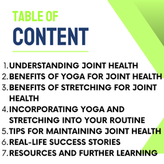 Yoga and Streching : A Path To Better Joint Health ( 40 page E Book )
