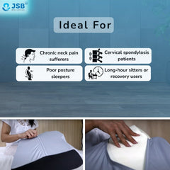 Cervical Pillow For Neck Pain Contoured with Memory Foam for elderly women JSB BS07