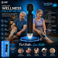 Cordless Personal Body Massager for Elderly Wireless Rechargeable for Pain Relief Handheld Vibration Massage Machine