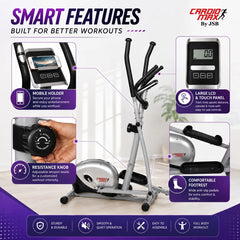 Features of Cross Trainer Elliptical Bike Heavy Duty Orbitrac Air Fitness Cycle JSB HF151