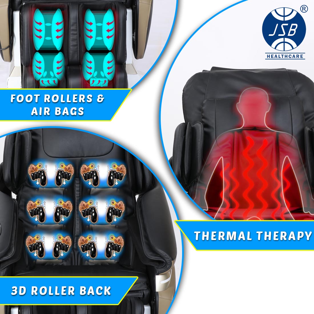 Foot Roller with Heat Full Body Massage Chair