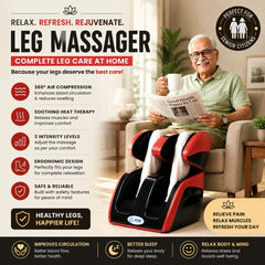 Foot and Calf Massager Machine Shiatsu Leg Massager for Elderly JSB HF111