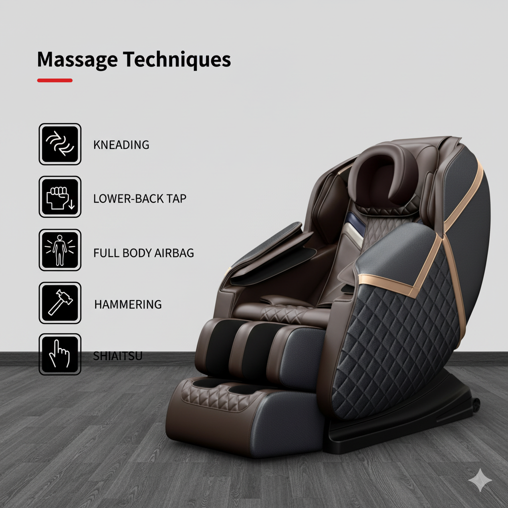 JSB MZ30 Body Relax Machine for Home Full Body Massager (Brown)