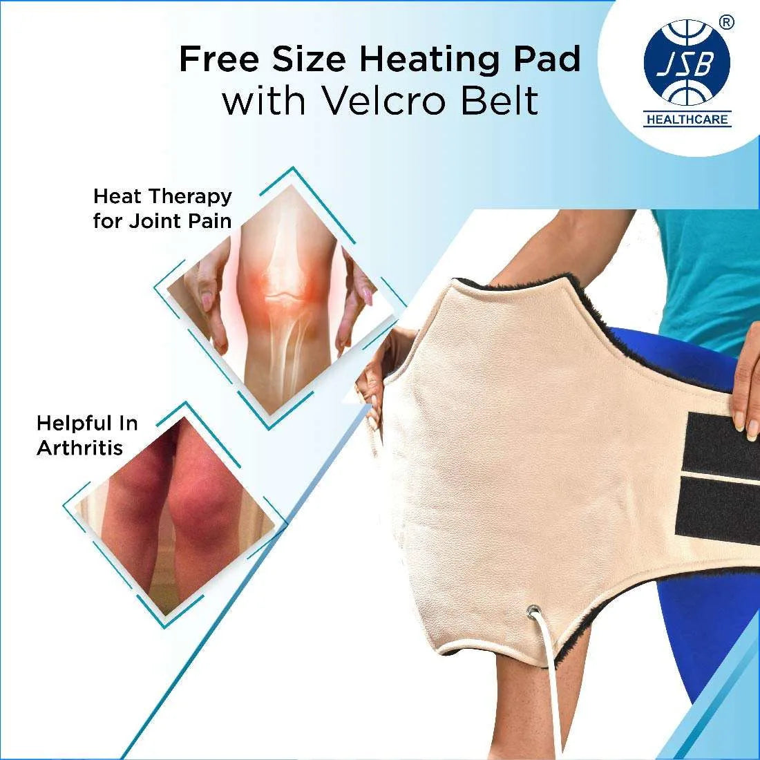 Knee Pain Relief Products Combo : Knee Cap with Knee Heating Pad