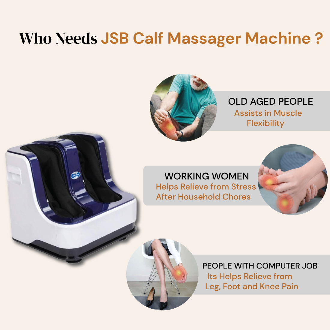 Who Needs Calf Massager Machine JSB HF04