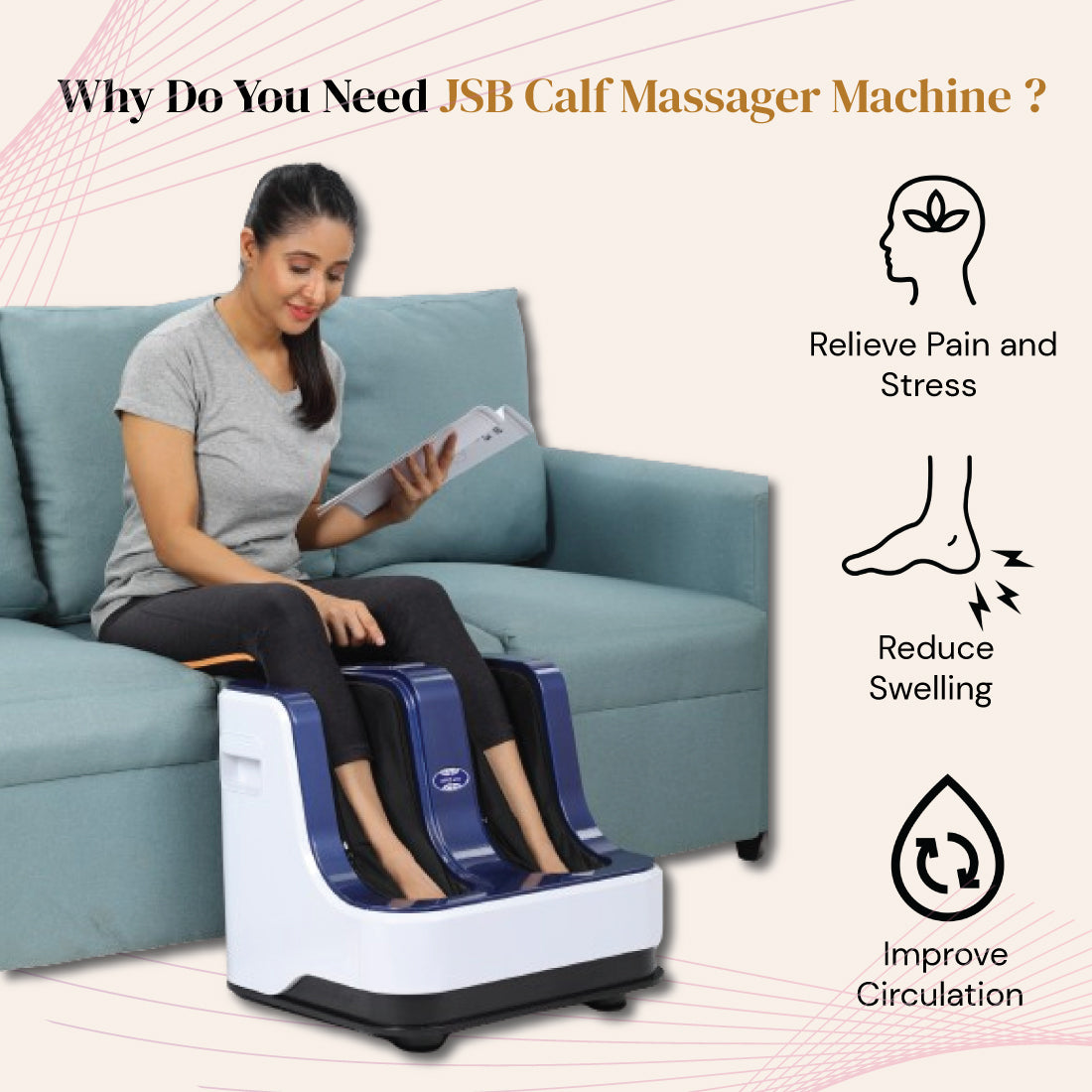 Why Calf Massager Machine JSB HF04 is beneficial