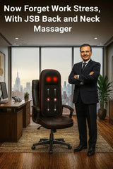 Back Massage Machine for Neck & Shoulder Lumbar With Kneading Heat Use in Car Seat and Office Chair JSB HF23