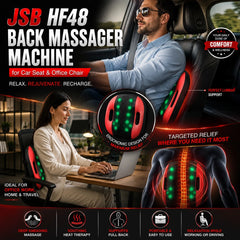 Back Massager for Pain Relief with Kneading For Car Seat and Home Office Chair JSB HF48