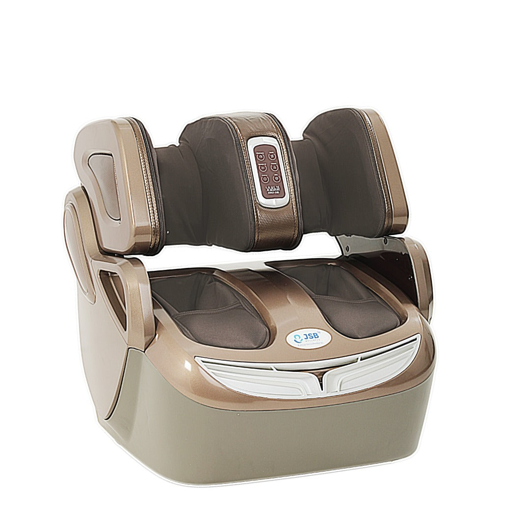 Foot and Calf Massager Machine Shiatsu Leg Massager for Pain Relief in Calf, Foot, Knee, Thighs with Heating, Roller & Airbag Massage JSB HF111