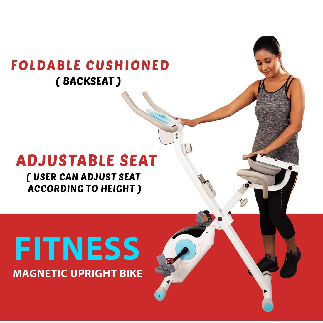 gym cycle for home jsb hf78 with adjustable seat