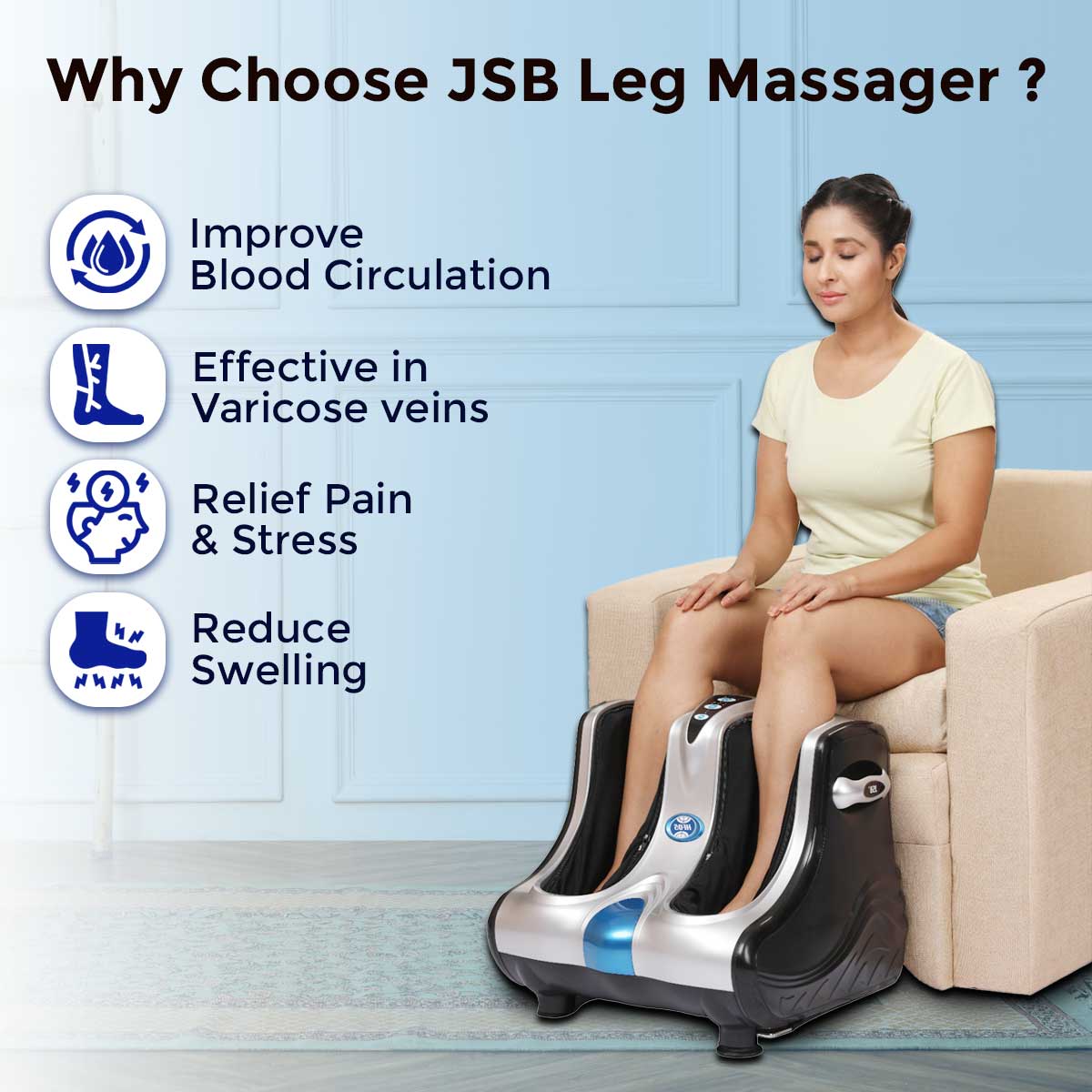Health Benefits of Full Leg Massage Machine JSB HF05