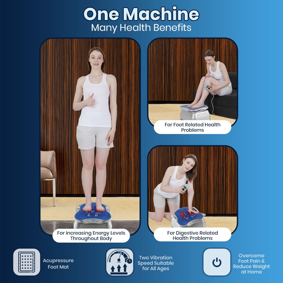 Healthcare Machine Body Vibration Machine Heavy Duty Blood Circulation Machine JSB HF70