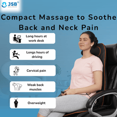 How to Cure Back and Neck Pain due to Long Desk Hours Back Massage Machine for Neck & Shoulder JSB HF23