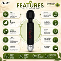 How to Use Benefits of Cordless Personal Body Massager Wireless Rechargeable for Pain Relief Handheld Vibration Massage Machine