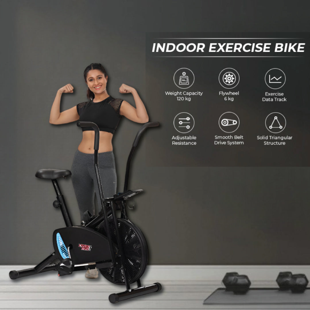 Indoor Exercise Cycle Air Bike for Home Workout JSB HF175