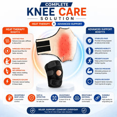 Knee Pain Relief Products Combo : Knee Cap with Knee Heating Pad