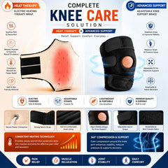 Knee Pain Relief Products Combo : Knee Cap with Knee Heating Pad