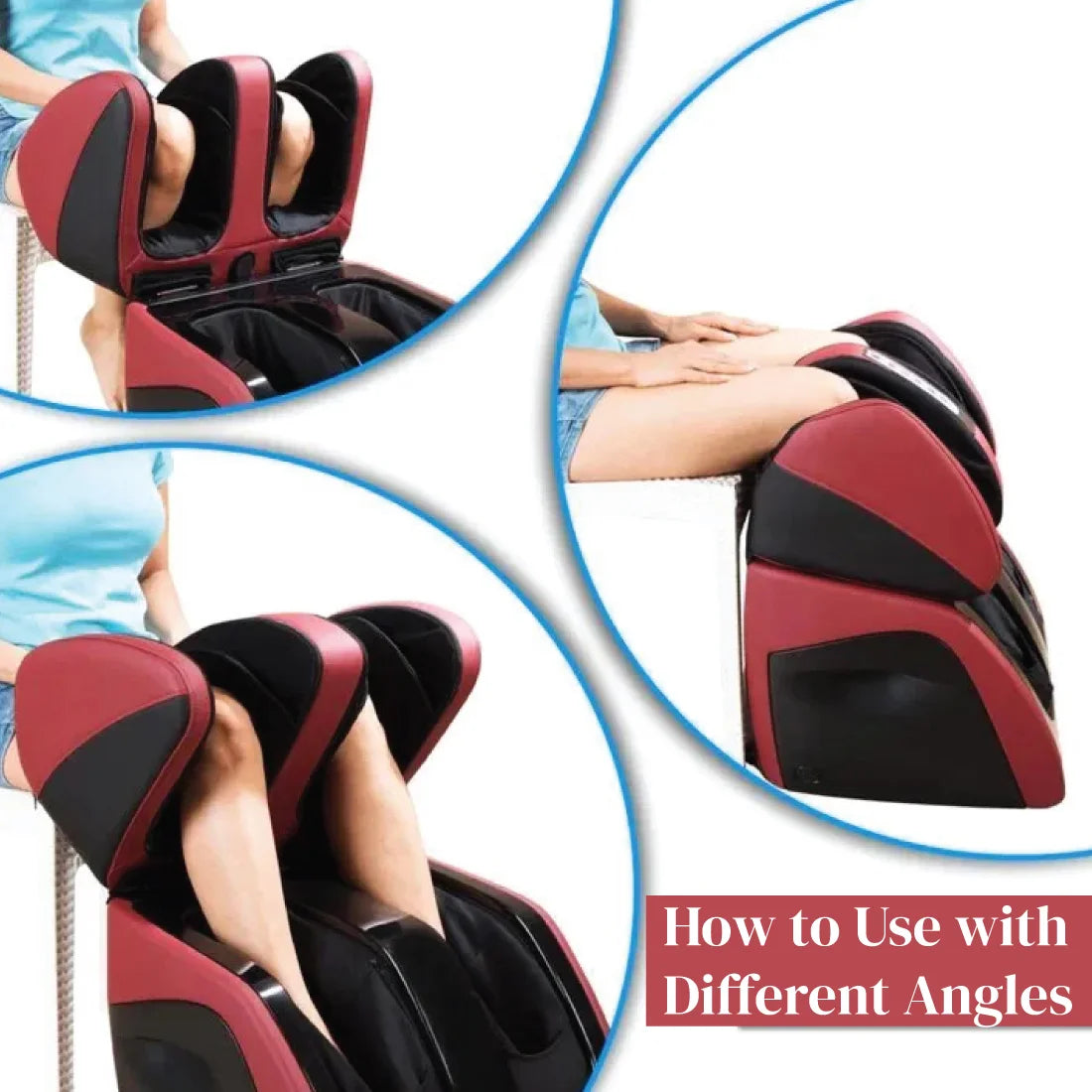 JSB Foot and Calf Massager Machine for Knee Thighs Pain Relief