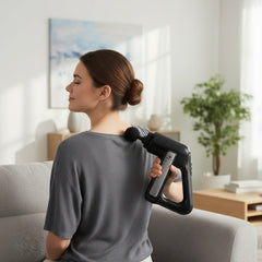 Percussion Massage Gun Deep Tissue Muscle Massager Compact Deep Tissue Massager - Full Body Pain Relief - With Attachments - For Neck, Shoulder, Back, Foot - Cordless JSB HF114 Pro
