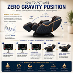 JSB MZ30 Body Relax Machine for Home Full Body Massage Chair (Brown)