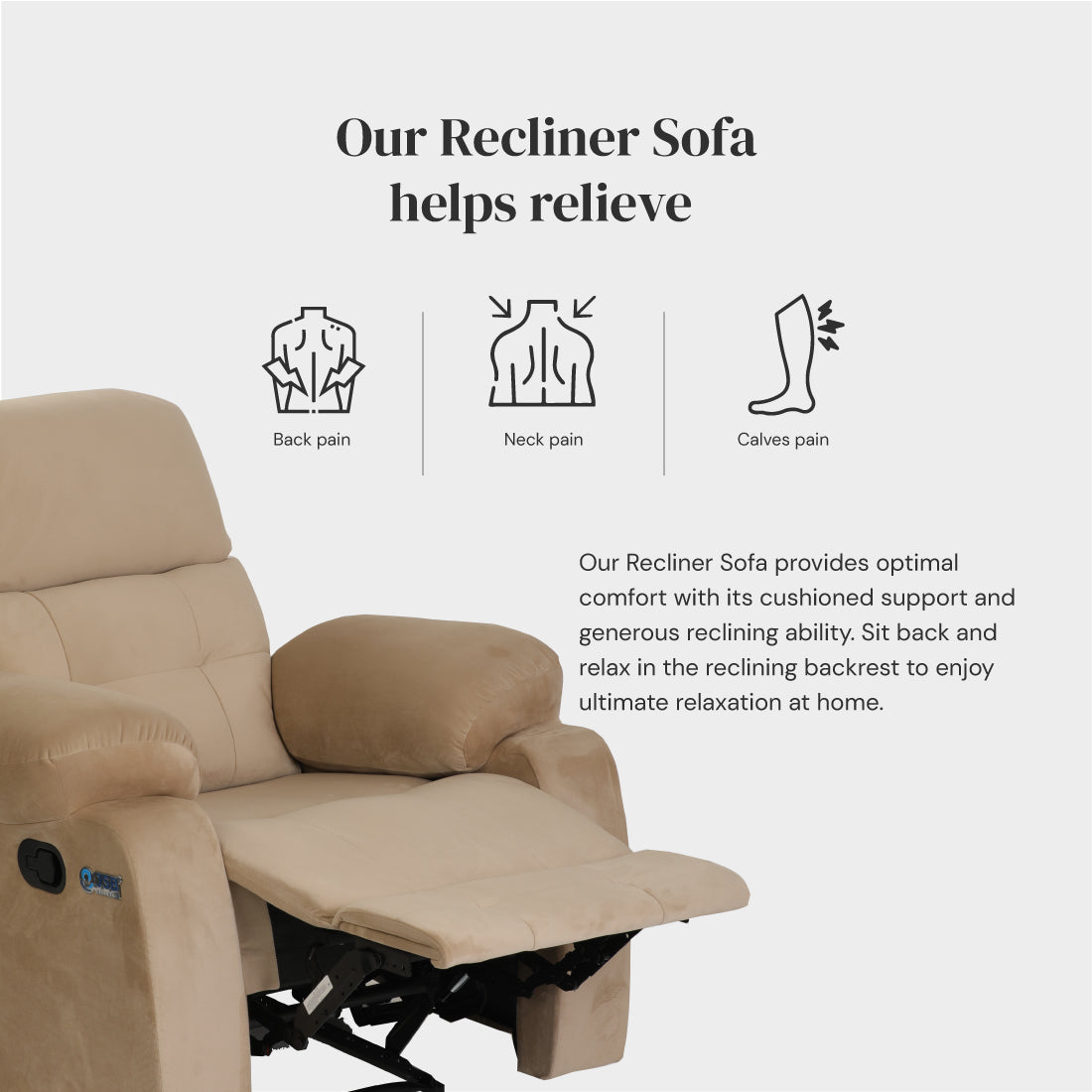 recliner sofa single for home