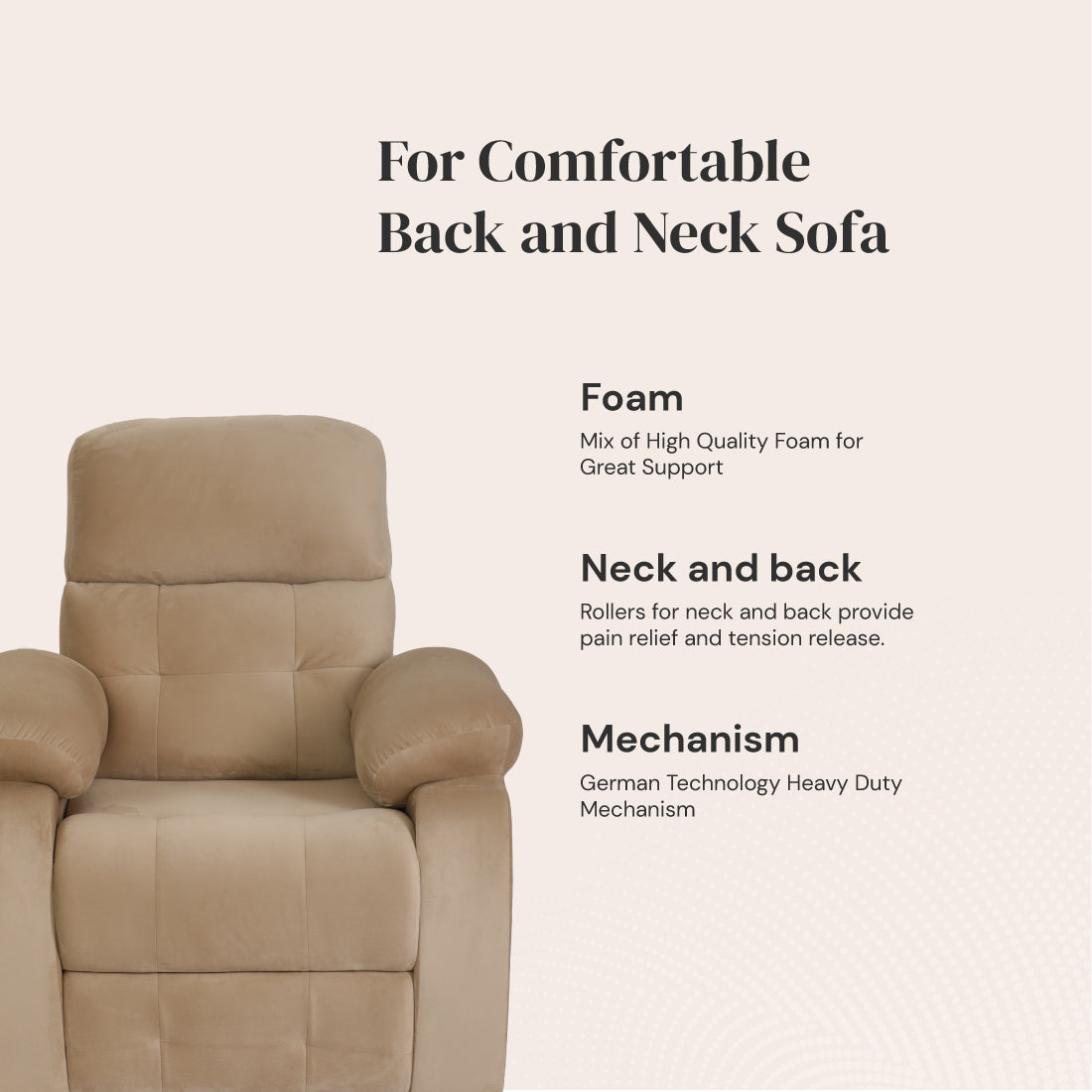 Single Recliner Sofa Buy JSB RS01 Online at Best Price
