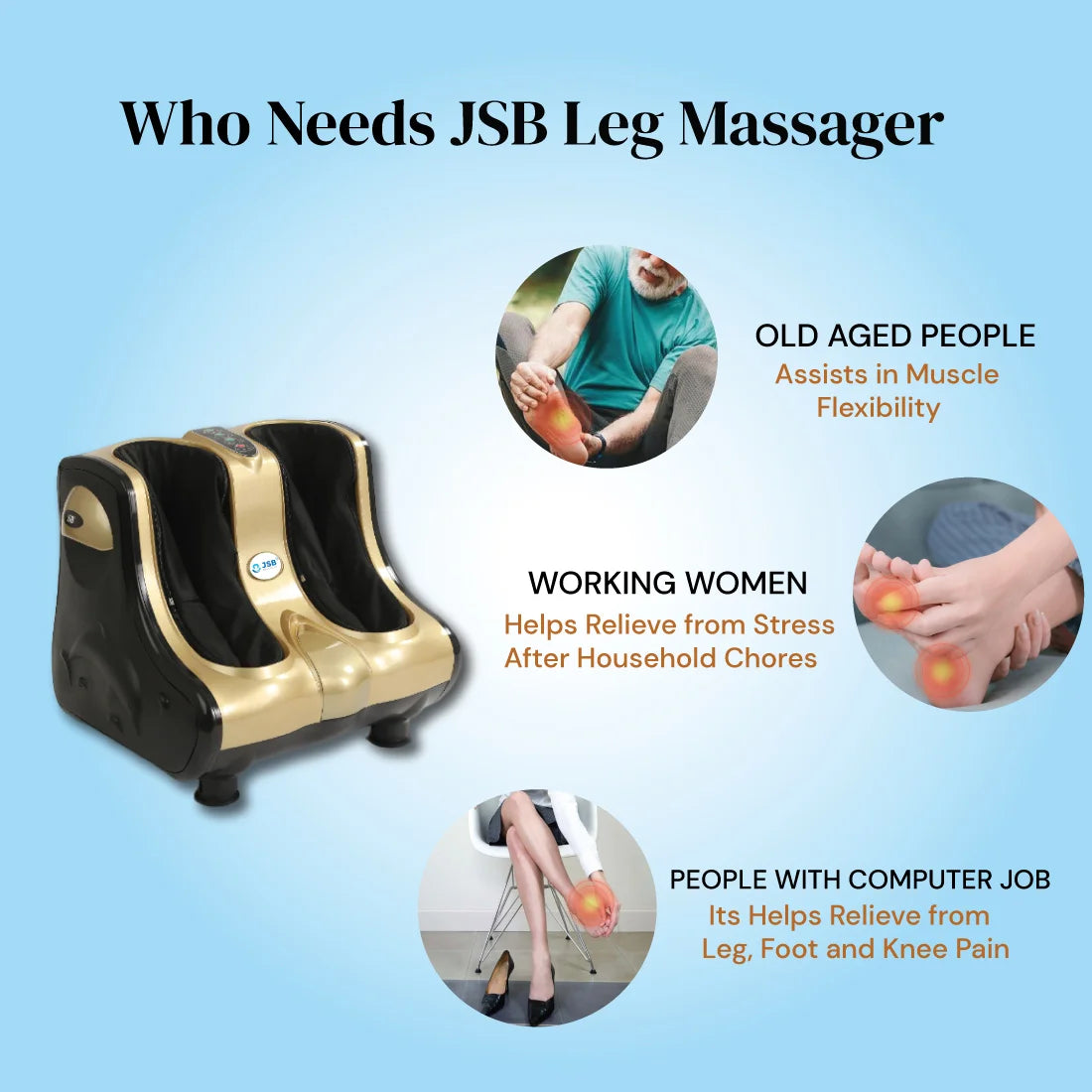 Leg Massage Machine India | For Foot Calf & Leg Pain Relief