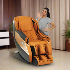 Full Body Massage Chair 3D Zero Gravity Recliner JSB MZ 19 (Orange Black)