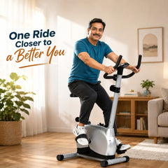 Magnetic Exercise Cycle Upright Fitness Bike for Home Gym JSB HF73