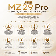 Massage Chair Zero Gravity 4D Features and Functions