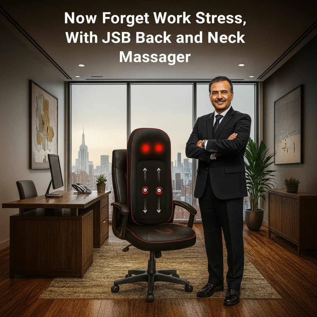 Now Forget Work Stress with JSB Back and Neck Massager