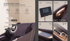 JSB MZ19 Pro Full Body Massage Chair 3D Zero Gravity Recliner For Home - 8 Auto Massage Programs With Bluetooth & Relaxing Heat - Heavy Duty