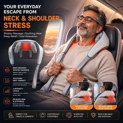 Shoulder Massager Neck Pain Relief for Flight Train Men Women JSB HF144