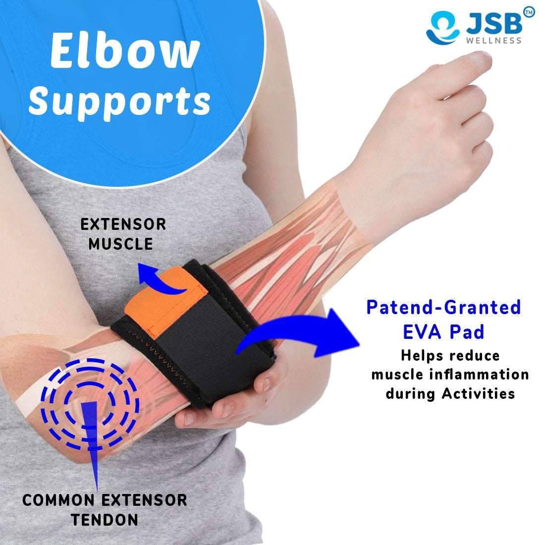 tennis elbow support brace jsb