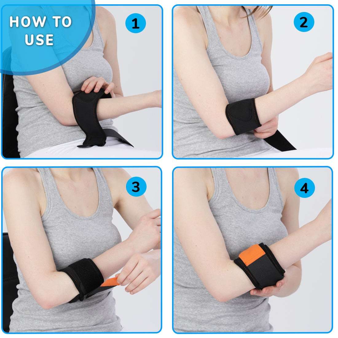 tennis elbow support brace how to use