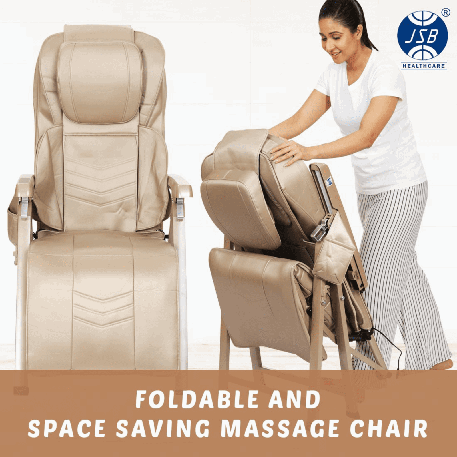 JSB HF170 recliner chair massager with Back, Neck, Hips Massage for Work From Home - JSB Healthcare 