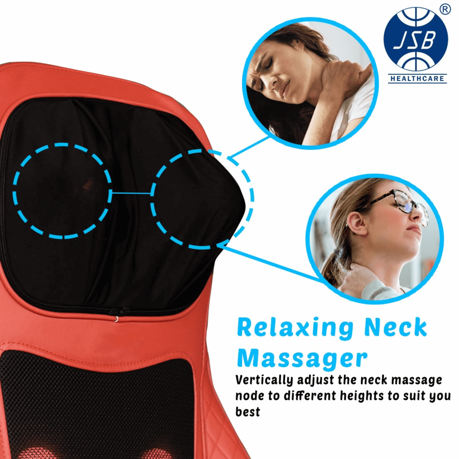 electric relaxing neck and back massager 