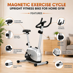 Upright Fitness Bike for Home Gym Magnetic Exercise Cycle Upright Fitness Bike for Home Gym JSB HF73