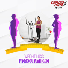 Weight Loss Workout at home with Hands Legs Exercise with Cross Trainer Elliptical Bike Heavy Duty Orbitrac Air Fitness Cycle JSB HF151