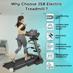 Weight Loss with Electric Treadmill with Slimming Belt JSB HF39