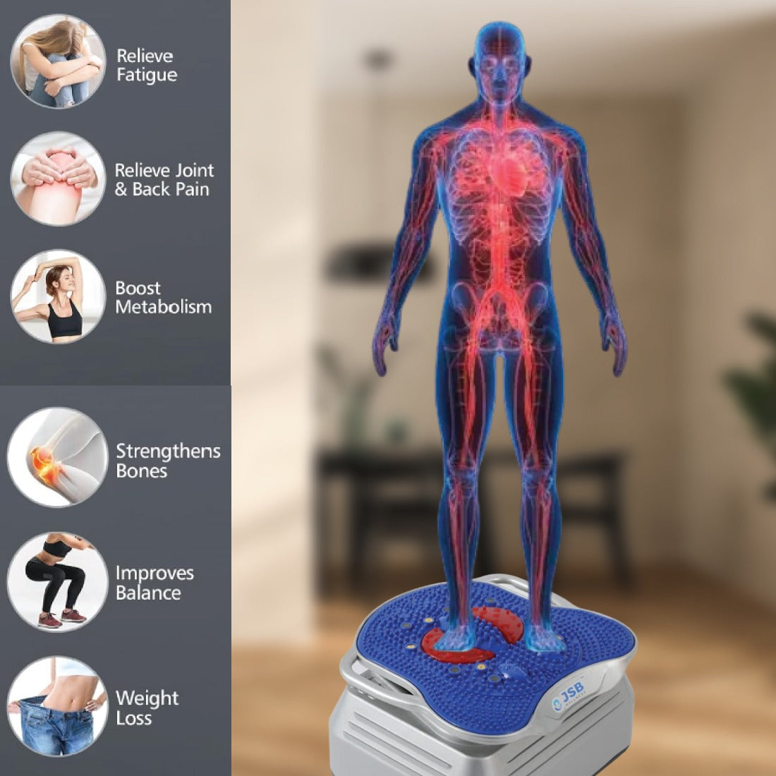 Body Vibration Machine Heavy Duty | Buy JSB HF70 Online Best Price