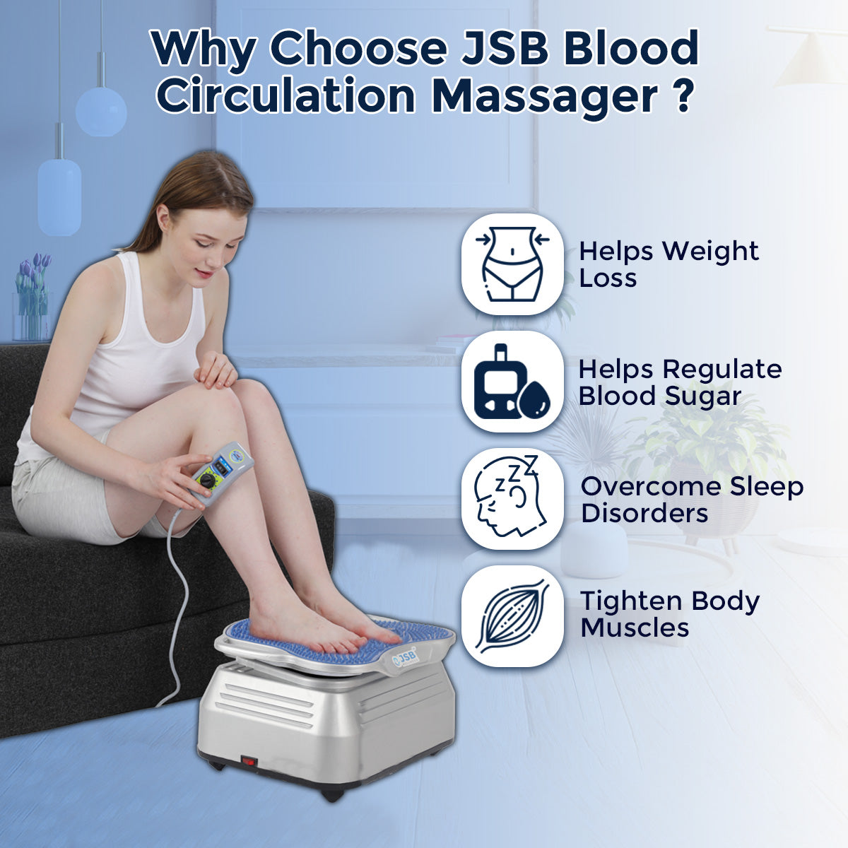 Why Choose Body Vibration Machine Heavy Duty Blood Circulation Machine JSB HF70