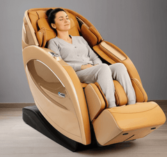 Massage Chair for Home Full Body - 3D Zero Gravity Recliner - Intelligent 3D Calf Feature - Kneading & Tapping Back Roller - Air Bag Massage JSB MZ08 (Gold)
