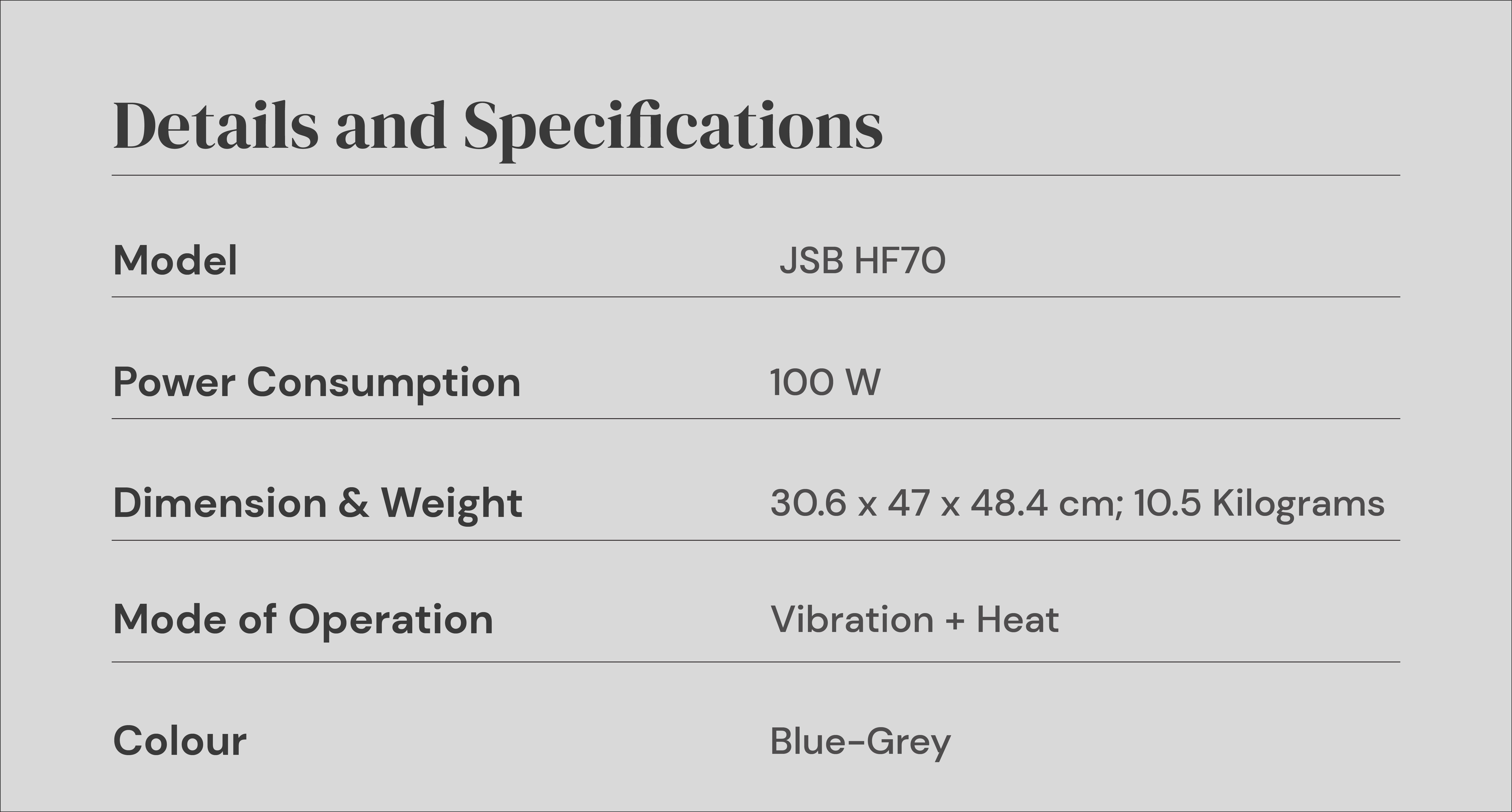 Body Vibration Machine Heavy Duty Buy JSB HF70 Online Best Price
