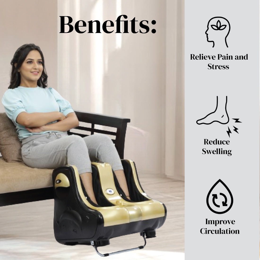Buy JSB HF56 Pro Rechargeable Full Body Massager for Pain Relief Cordless Vibration  Massage Machine (Black) Online at Best Prices in India - JioMart.