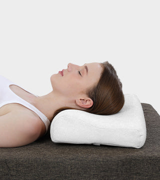 Buy Memory Foam Contoured Cervical Pillow for Neck Pain Relief &  Comfortable Sleep – Fovera
