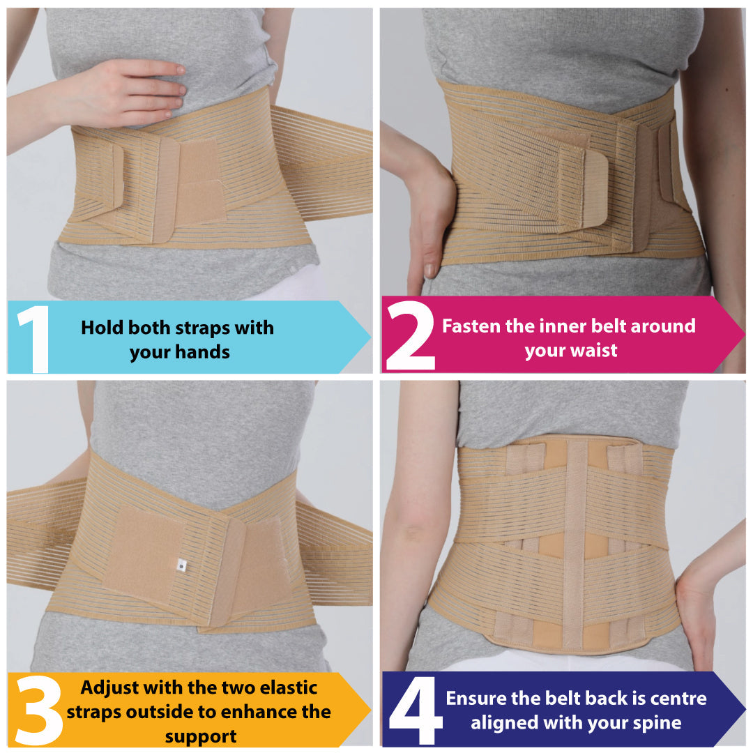 Back Pain Relief Products Combo I JSB Back Rest Lumbar Support