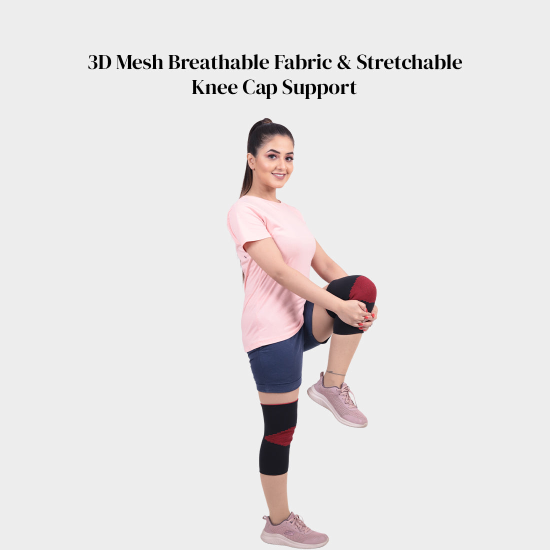 Stretchable 2d Knee Cap For Ideal Support & Free Knee Movement