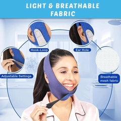 double chin mask with light and breathable fabric jsb hf83